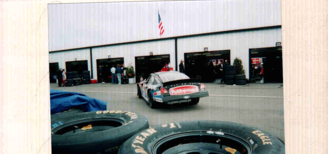 garage area  pocono speedway